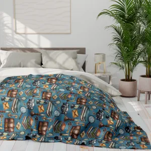 Fleece Detective Blanket - Christmas clearance Supportive policies Arctic Blues