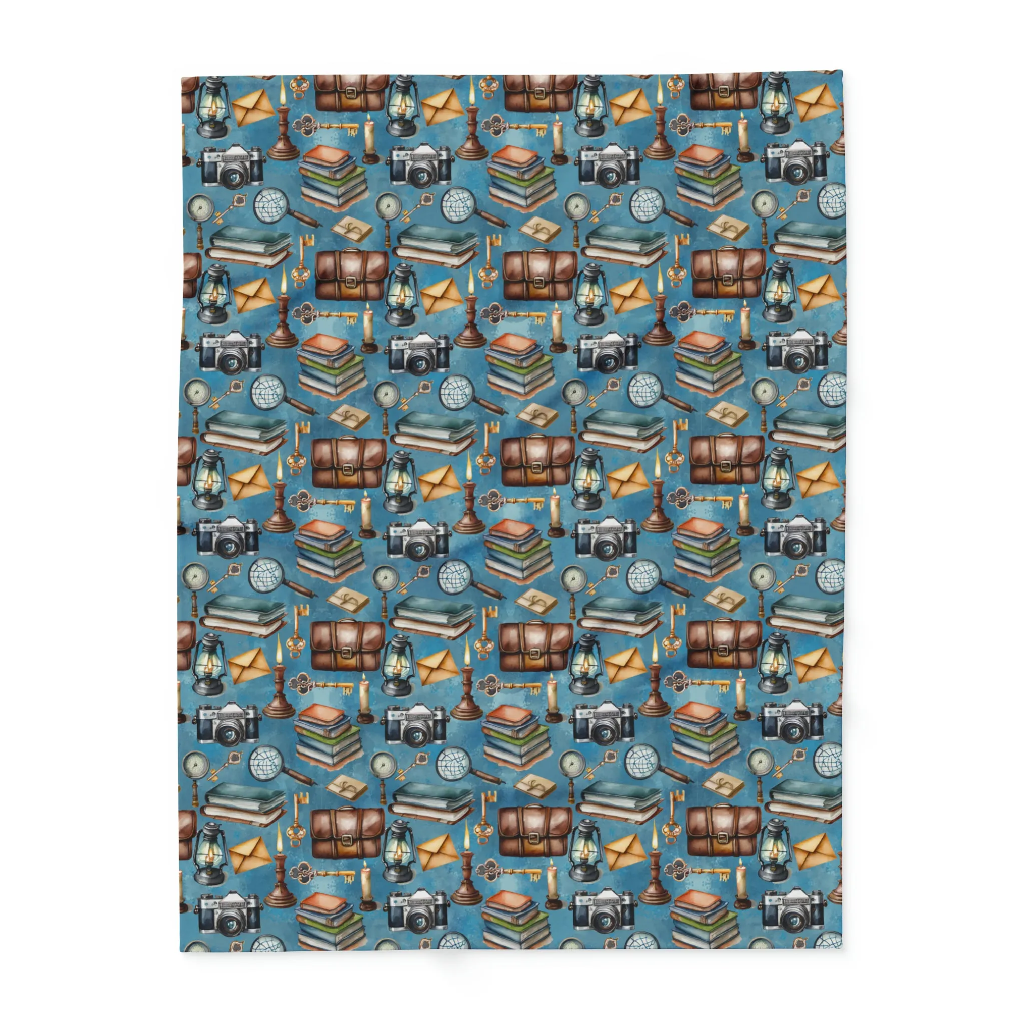 Fleece Detective Blanket - Christmas clearance Supportive policies Arctic Blues