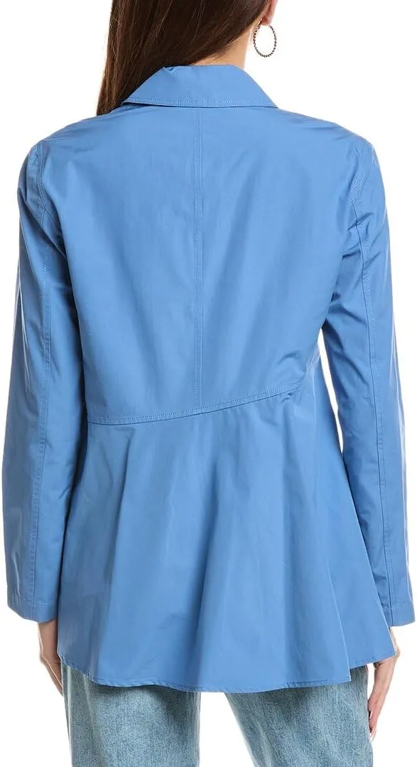 Flounced Hem Shirt Jacket