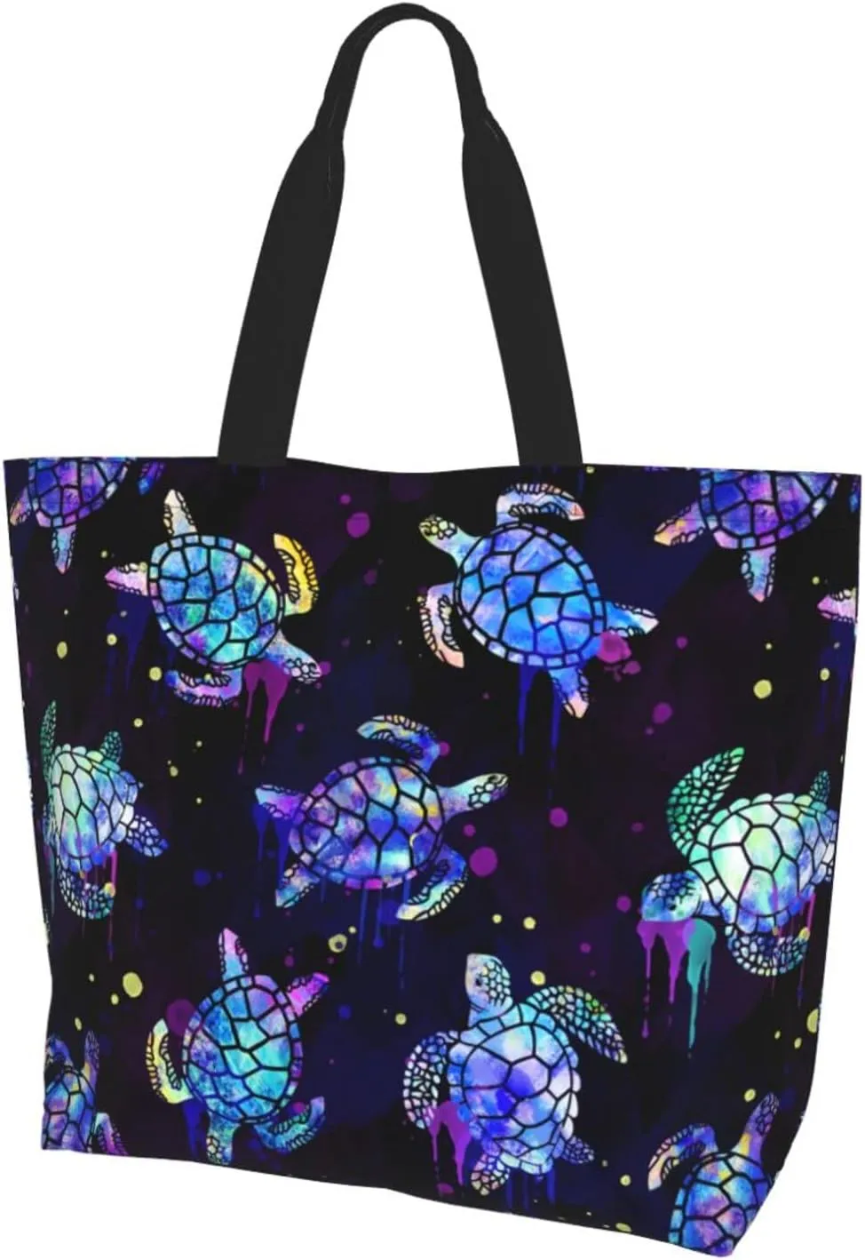 Flower Sugar Skull Tote Bags Reusable Women Shoulder Travel Beach Bag Shopping Work Daily