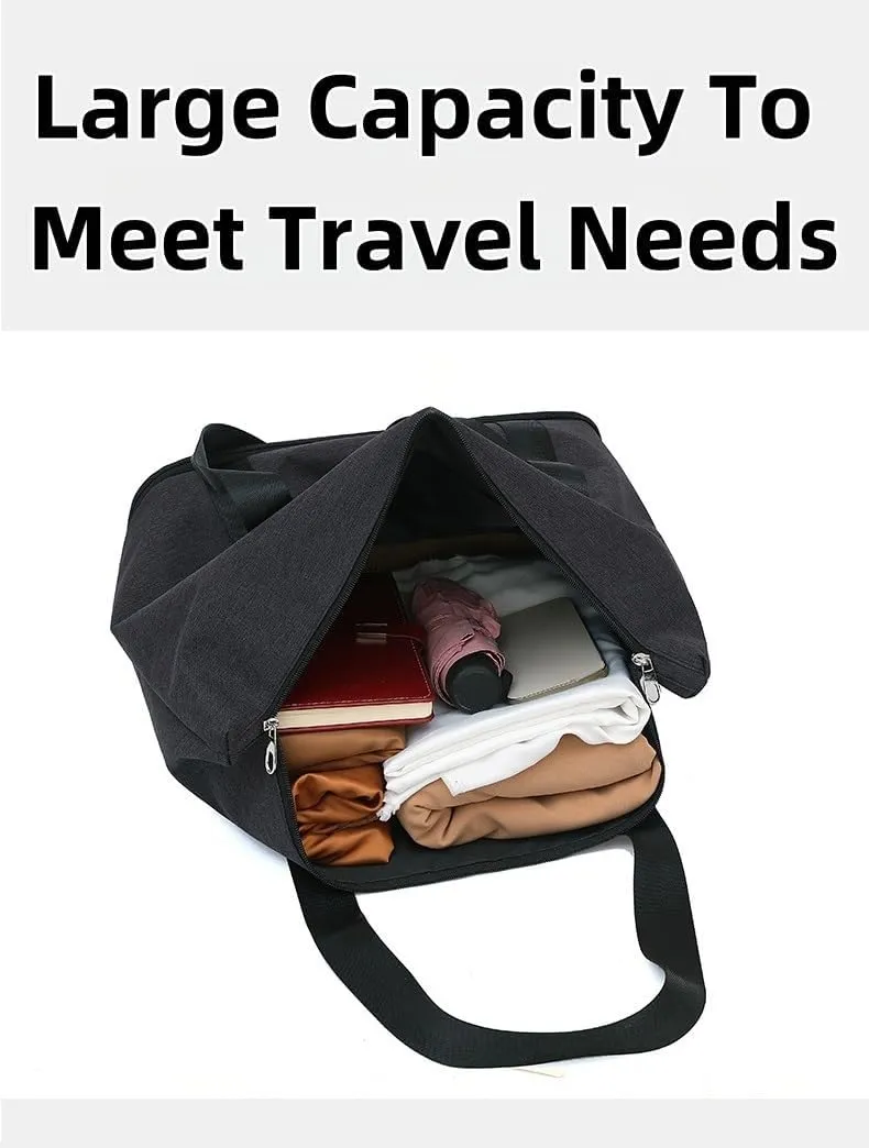 Foldable Travel Bag Expandable Rolling Duffle Bag with Wheels Weekender Travel Bag with Detachable Rolling Wheels for Women and Men Travel Tote Duffel Bag Suit Weekend