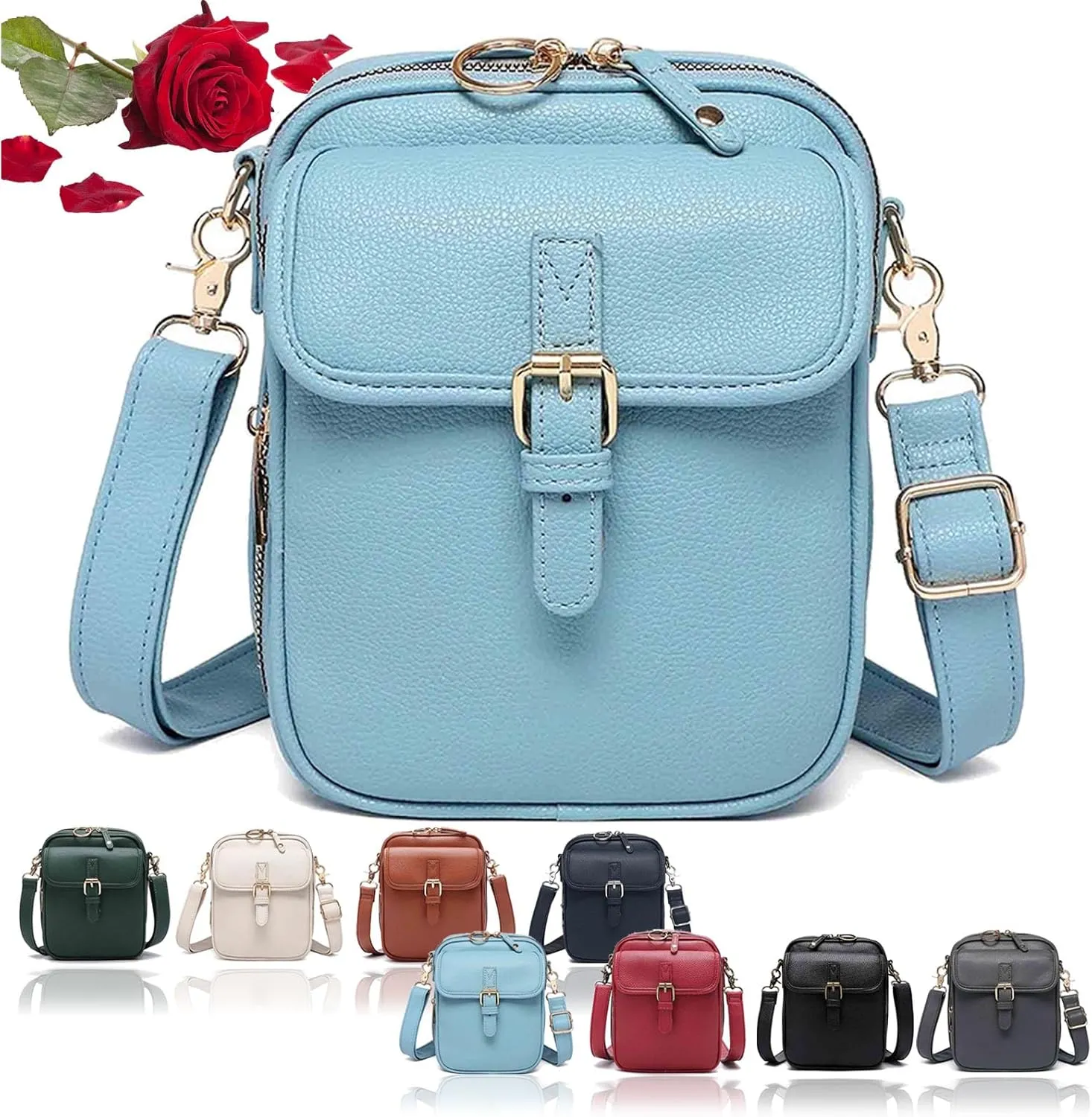 Forcipower Crossbody Leather Bags for Women, Urvashi Crossbody Bag, Vintage Leather Anti Theft Shoulder Bag