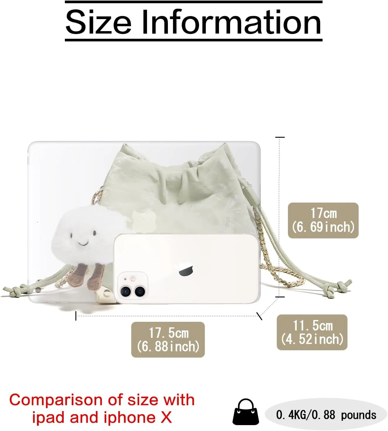FOXLOVER Chamois Crossbody bags for women Small Bucket Velvet Fabric Soft Leather Purses Design Pearlescent Chain Straps
