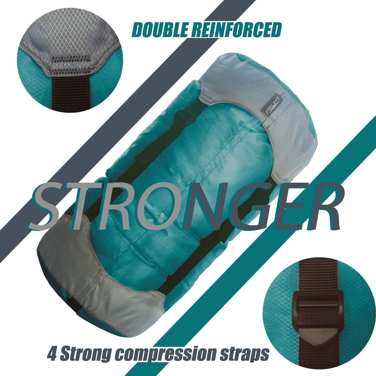 Frelaxy Compression Sack, Ultralight Sleeping Bag Stuff Sack, 40% More Storage! 11L/18L/30L/45L/52L, Compression Stuff Sack - Space Saving Gear for Camping, Hiking, Backpacking