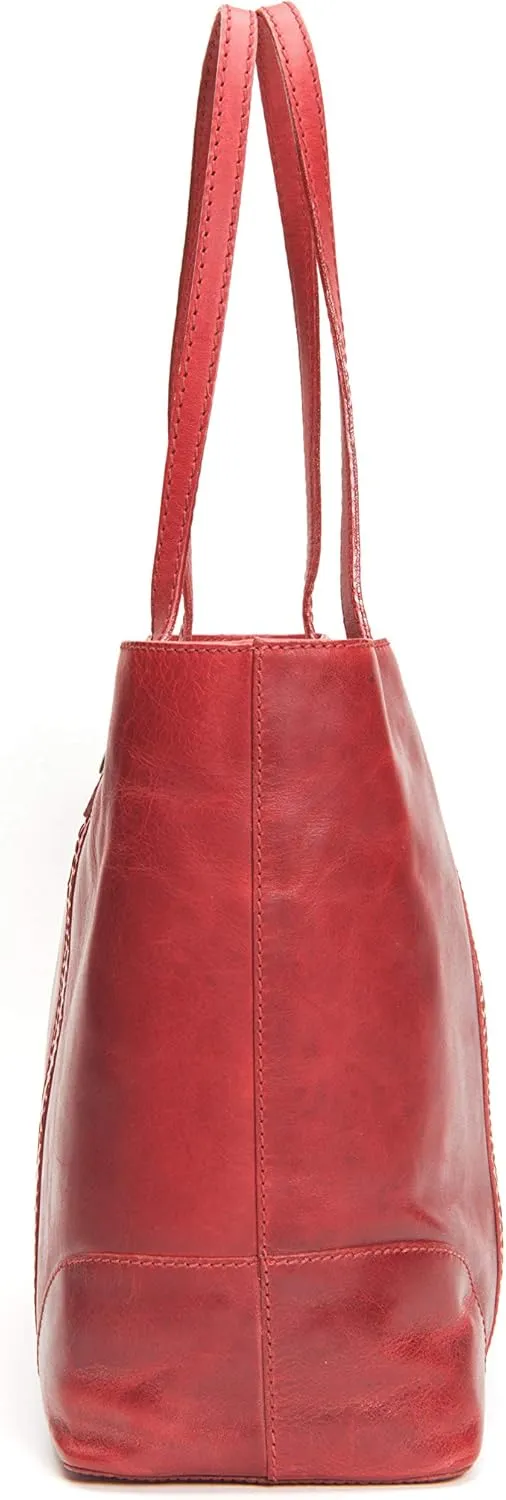 Frye Women's Melissa Shopper Tote Bag, Stylist Large Handbag with Adjustable Strap & Pockets