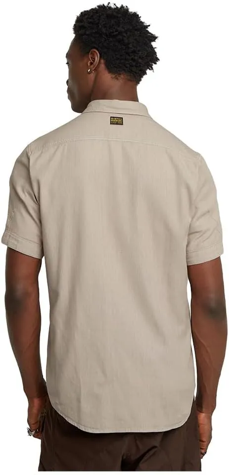 G-STAR Men's Navy Slim Short Sleeve Shirt