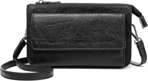 GAEKEAO Small Crossbody Bags for Women RFID Blocking Vegan Leather Cell Phone Travel Purse with Card Slots and ID Window