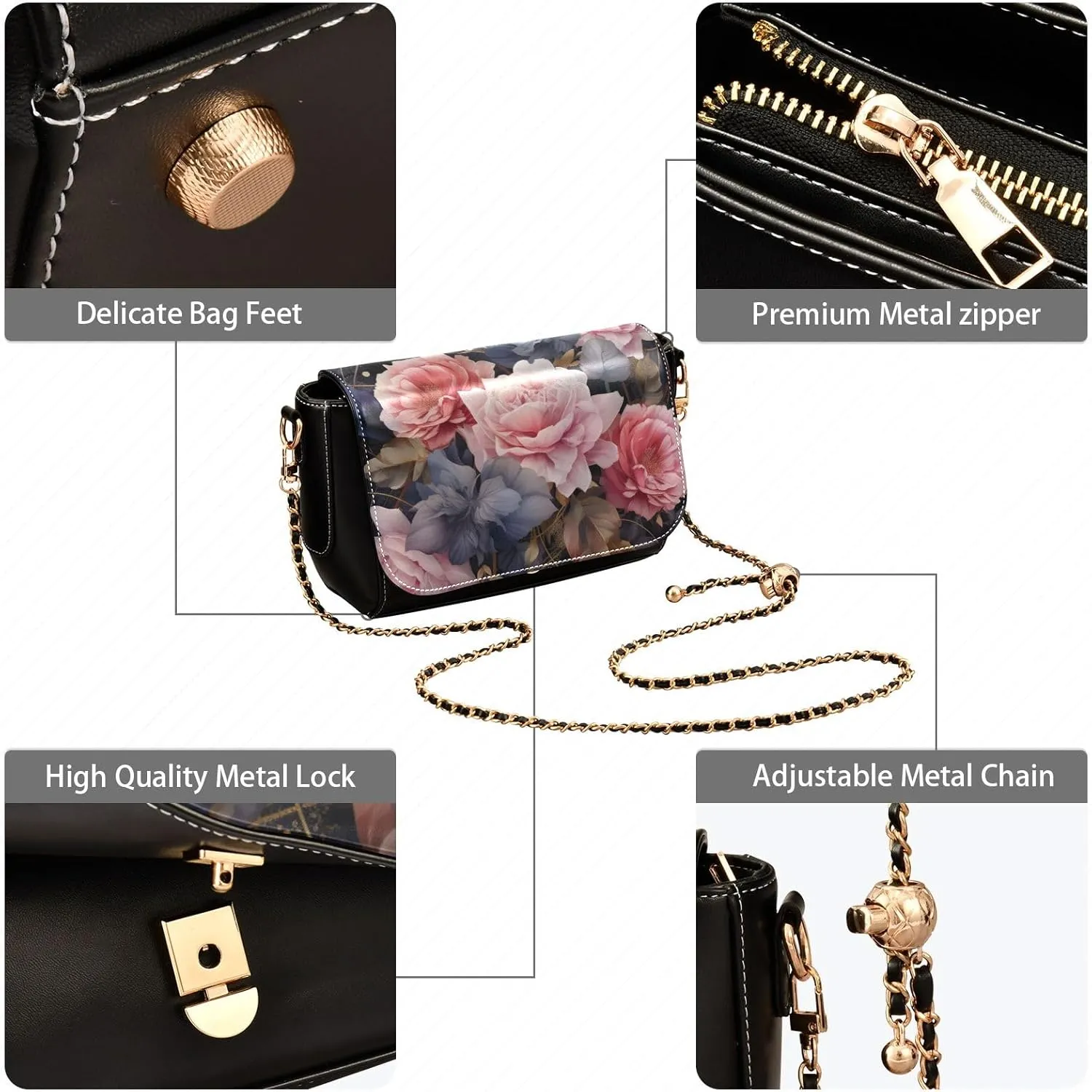 GAIGEO Baseball Pattern Leather Crossbody Purses, Leather Bags for Women Trendy, Lightweight Leather Crossbody Bag