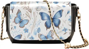 GAIGEO Bear Drink Milk Leather Crossbody Bags, Crossbody Purses for Women Leather, Leather Zipper Shoulder Bag