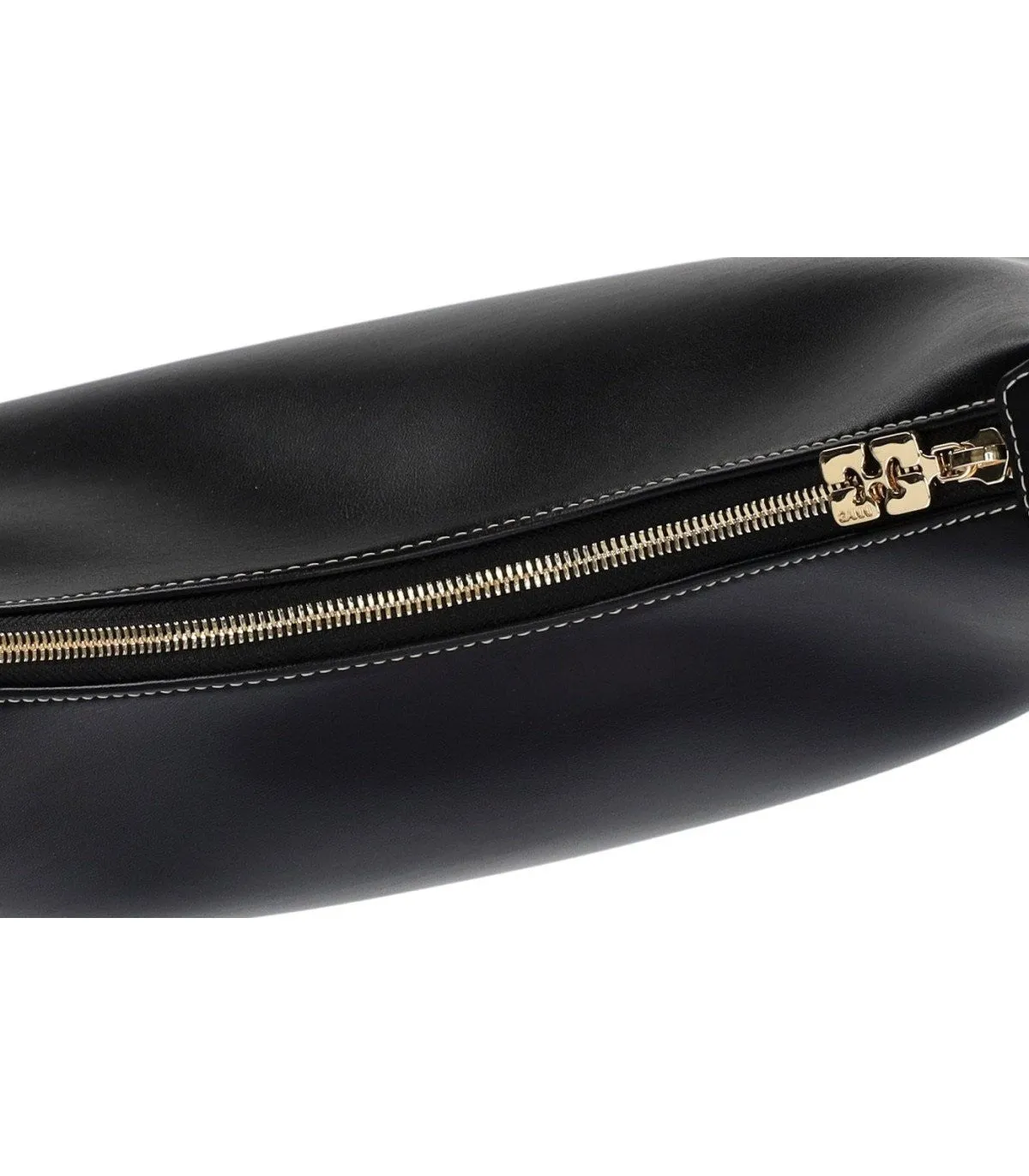 Ganni Black Large Shoulder Bag