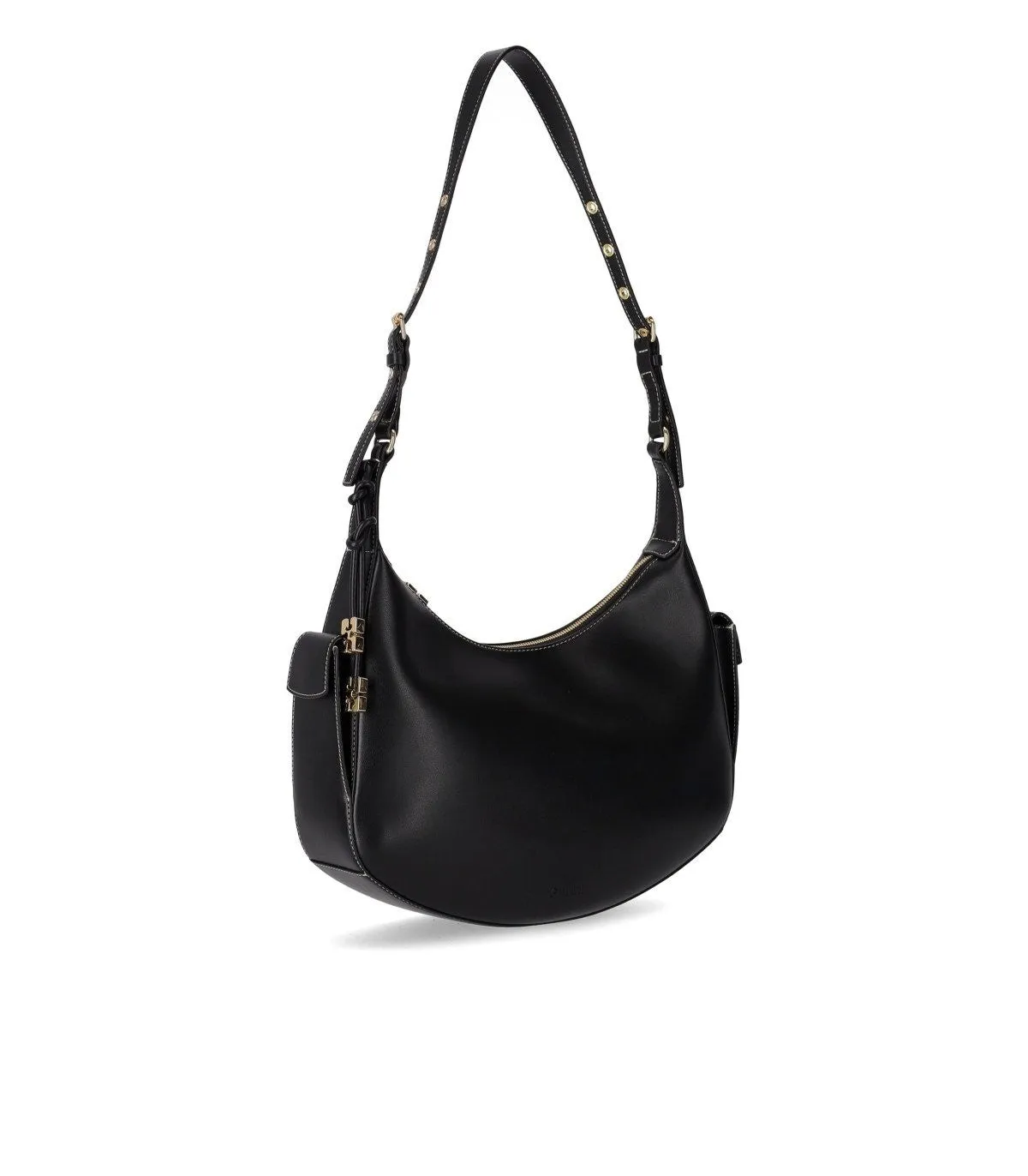 Ganni Black Large Shoulder Bag