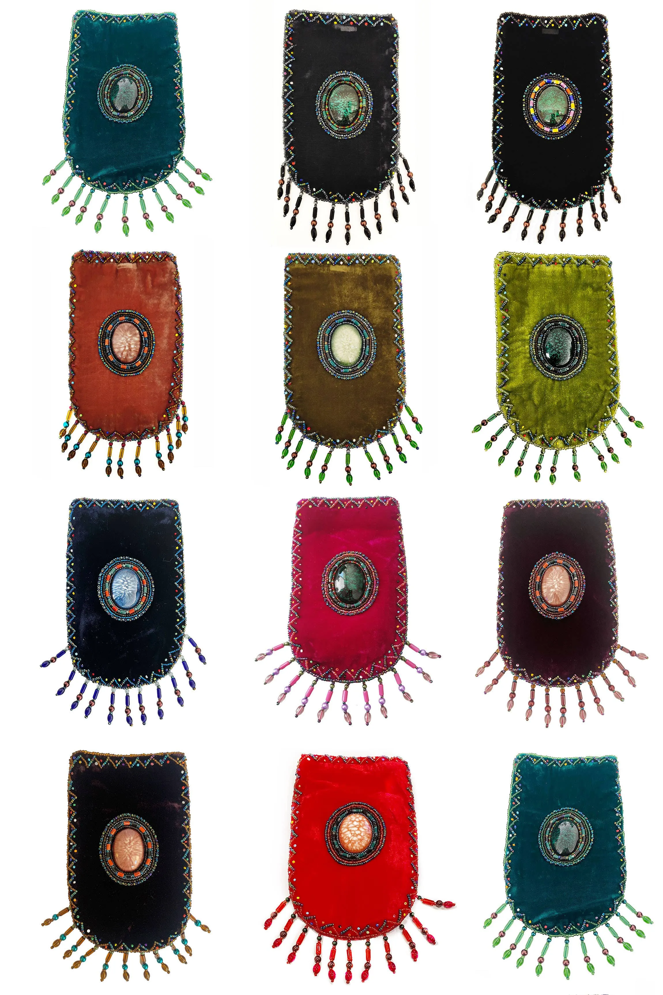 Gem Pattern Velvet Crossbody Bags VXL0609-Gem