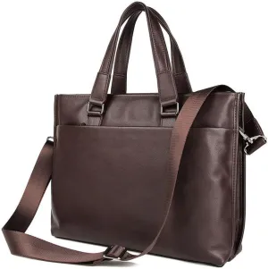 Genuine leather briefcase for men, atmospheric lawyer bag, commuting handbag