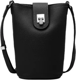 Genuine Leather Bucket Handbags for Women 2025 Small Crossbody Bags for Women Cell Phone Purse Shoulder Bag for Travel Daily