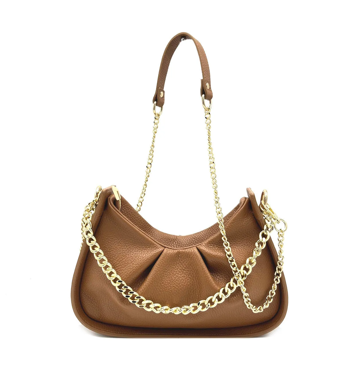 Genuine leather chain bag, for women, made in Italy, art. 112440