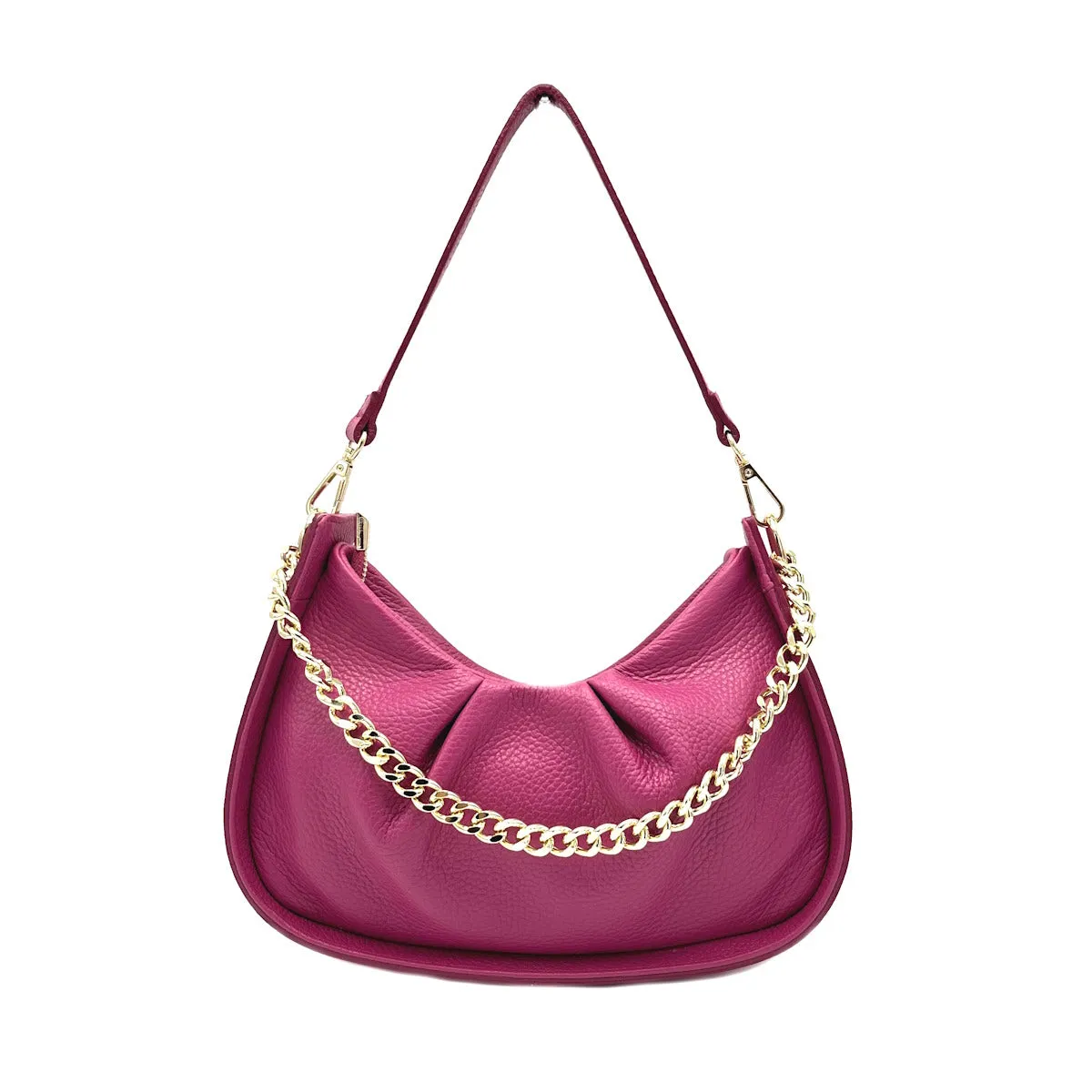 Genuine leather chain bag, for women, made in Italy, art. 112440