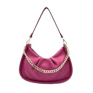 Genuine leather chain bag, for women, made in Italy, art. 112440