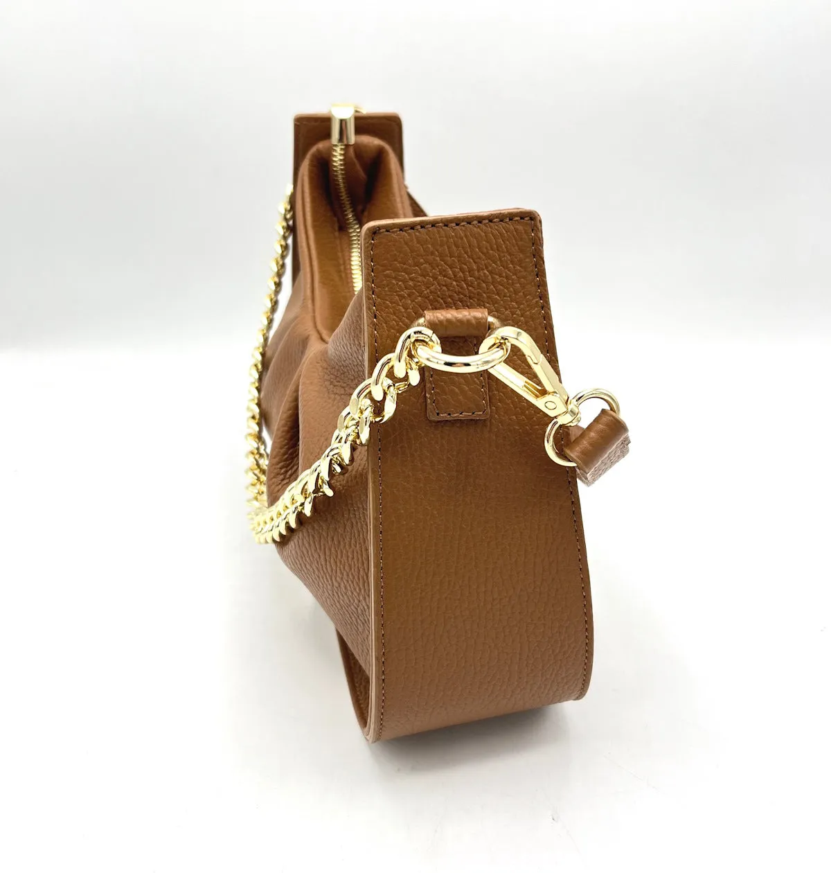 Genuine leather chain bag, for women, made in Italy, art. 112440