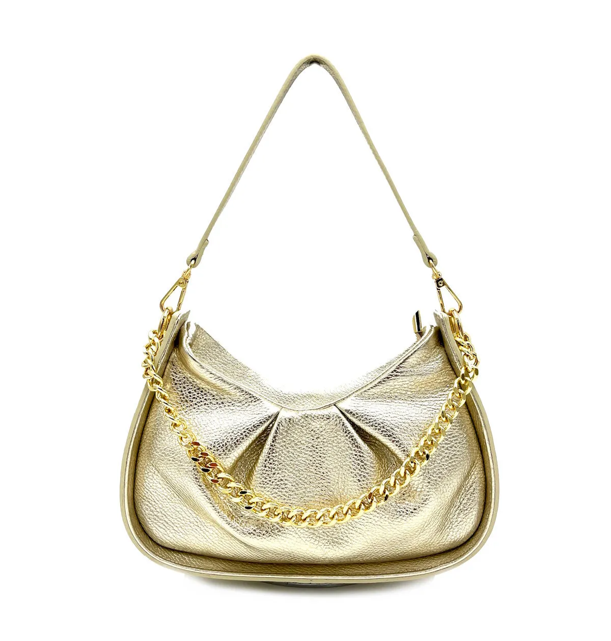 Genuine leather chain bag, for women, made in Italy, art. 112440