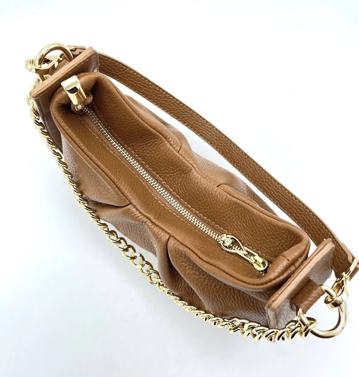 Genuine leather chain bag, for women, made in Italy, art. 112440