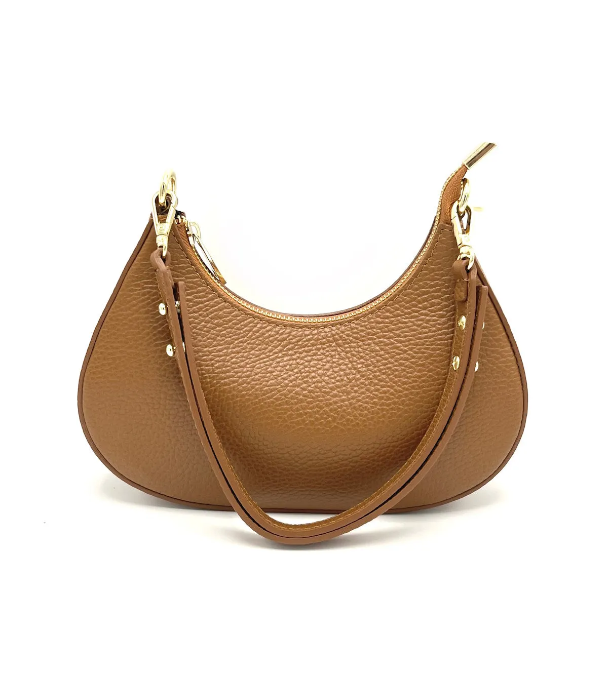 Genuine leather shoulder bag, for women, made in Italy, art. 112415