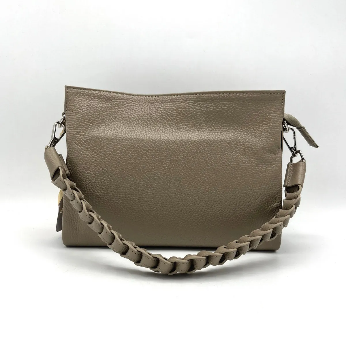 Genuine leather shoulder bag, for women, Made in Italy, art. 112421