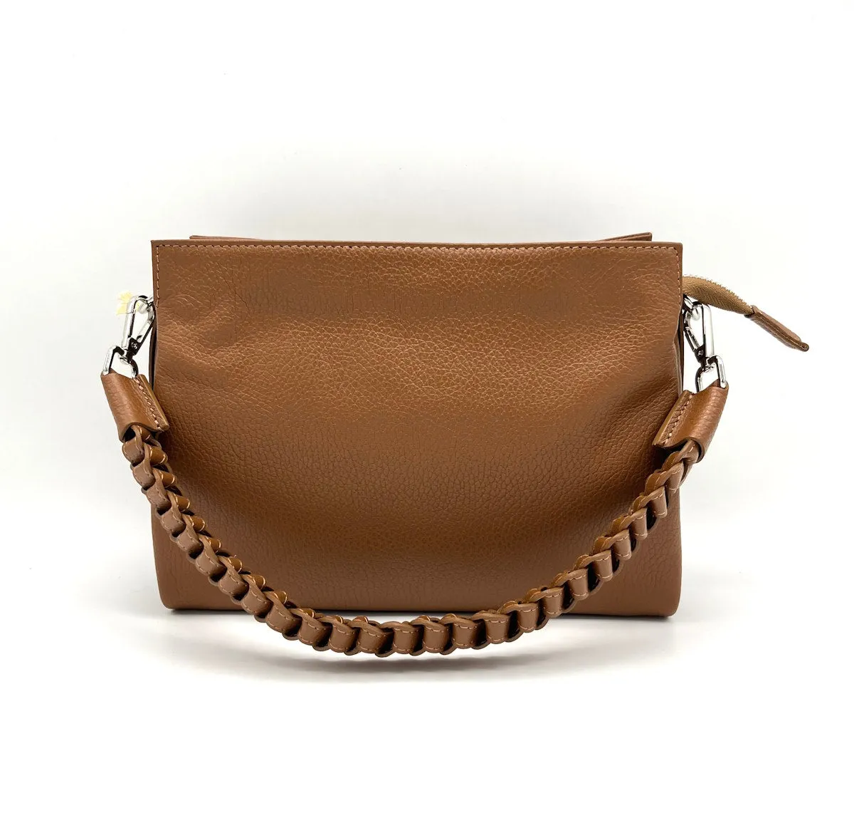 Genuine leather shoulder bag, for women, Made in Italy, art. 112421
