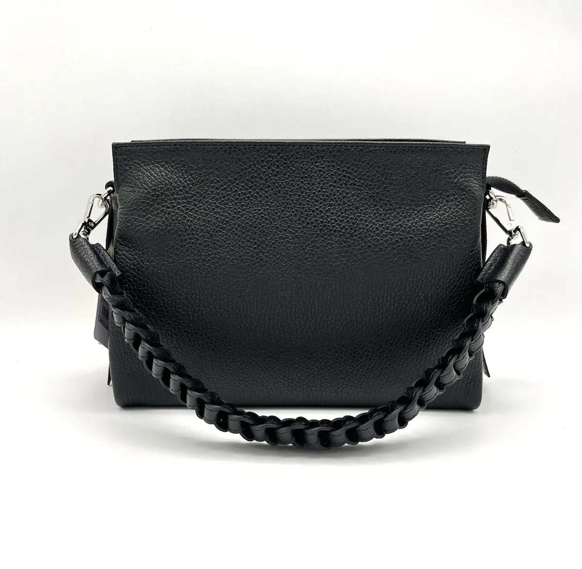 Genuine leather shoulder bag, for women, Made in Italy, art. 112421