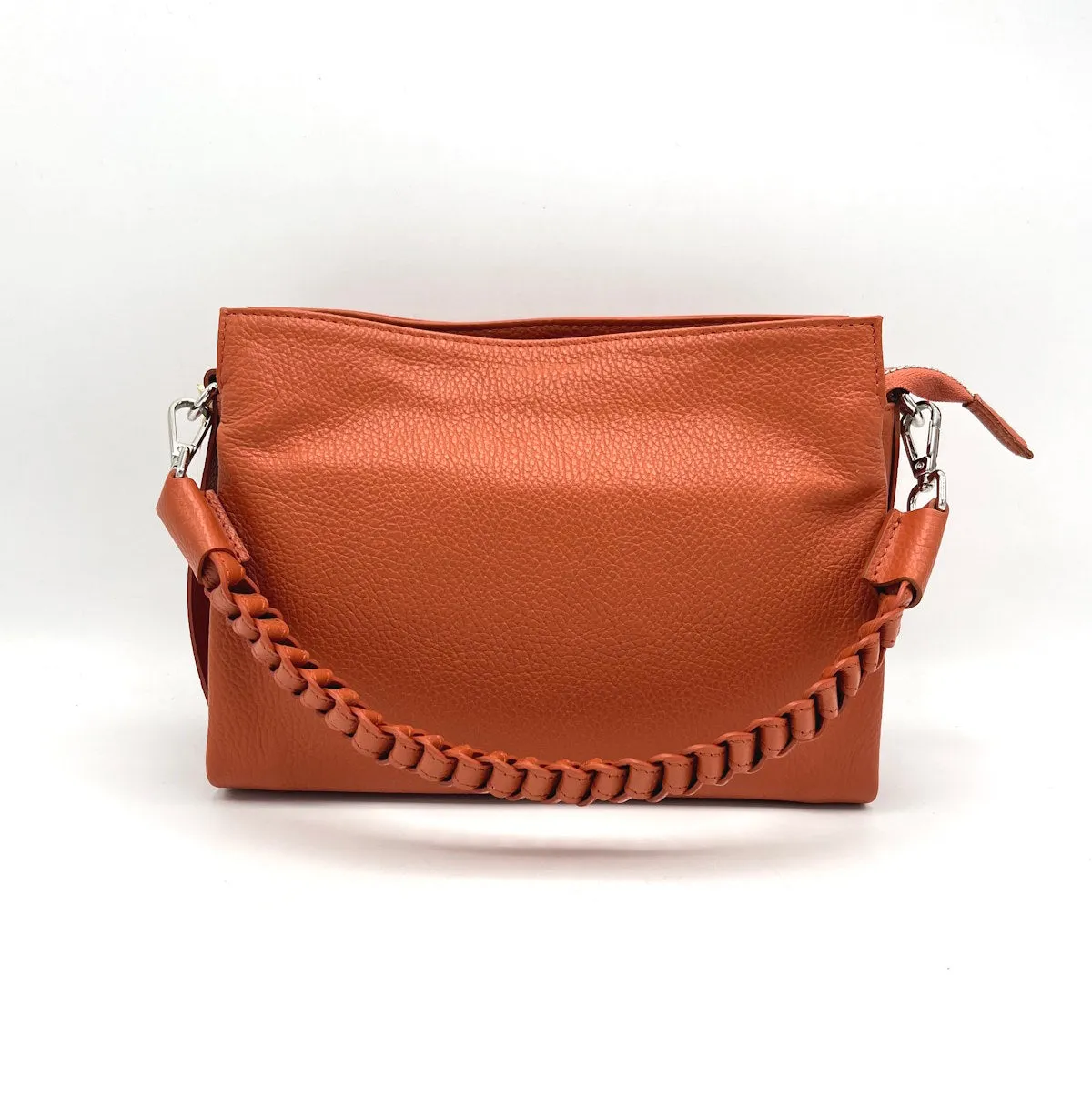 Genuine leather shoulder bag, for women, Made in Italy, art. 112421
