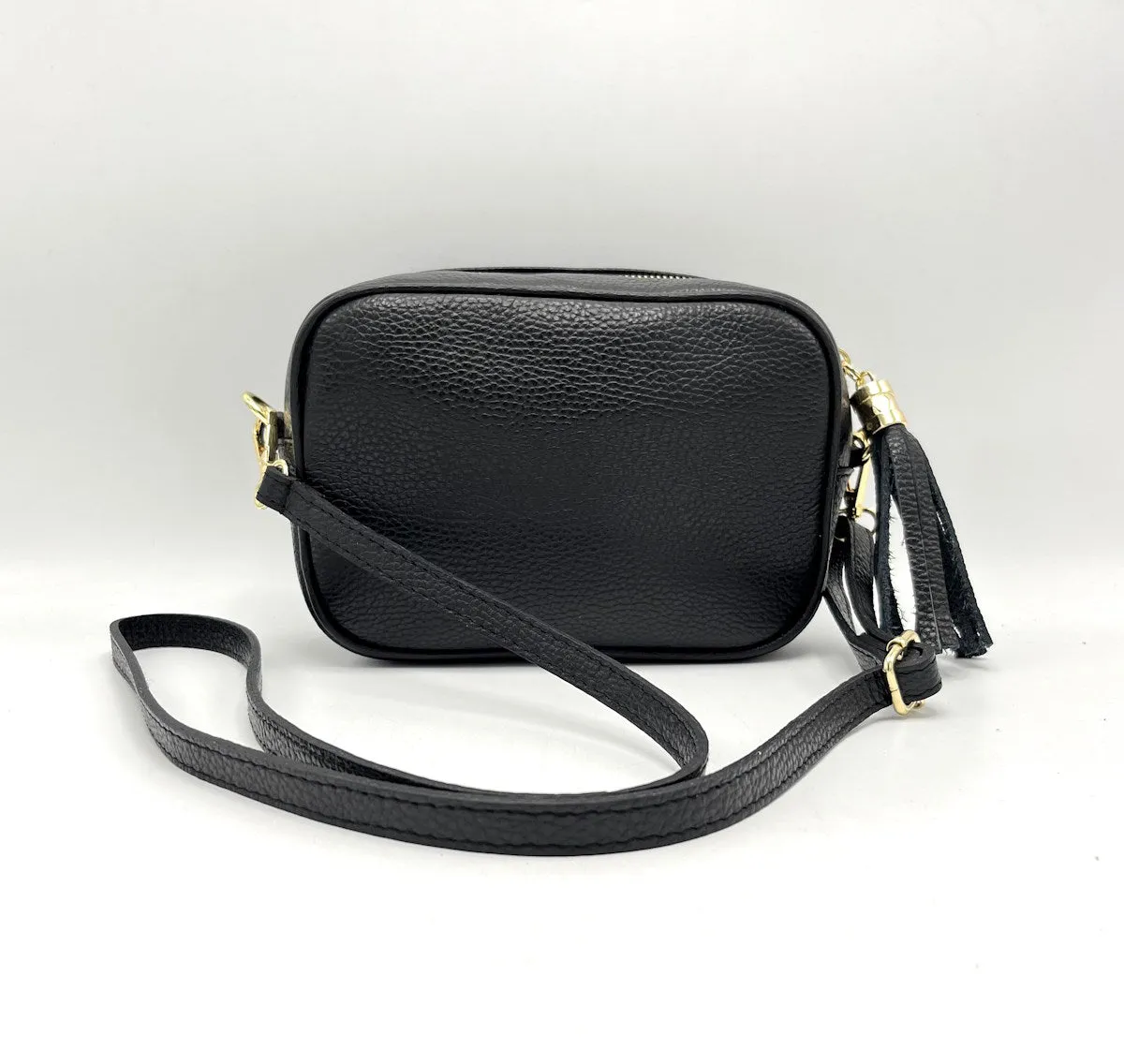 Genuine leather shoulder bag, for women, made in Italy, art. 112437