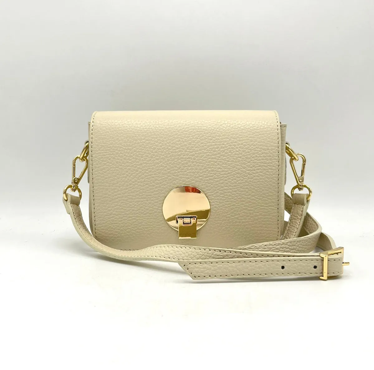 Genuine leather shoulder bag, for women, made in Italy, art. 112438