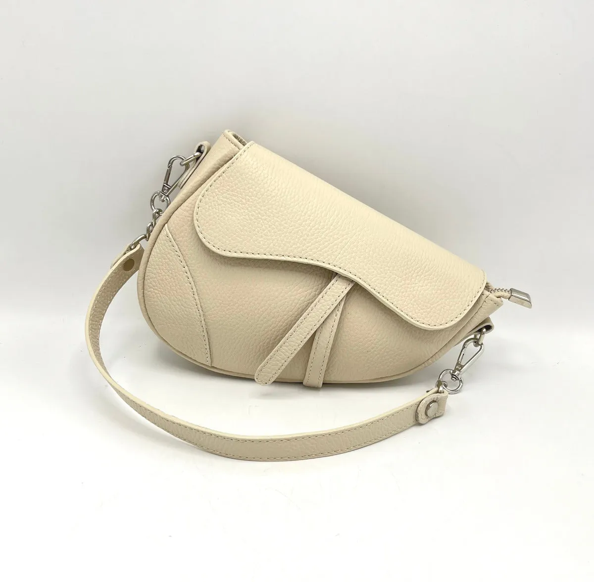 Genuine leather shoulder bag, Made in Italy, art. 112436