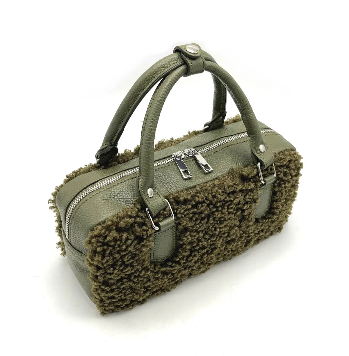 Genuine leather shoulder bag, Made in Italy, art. 112524