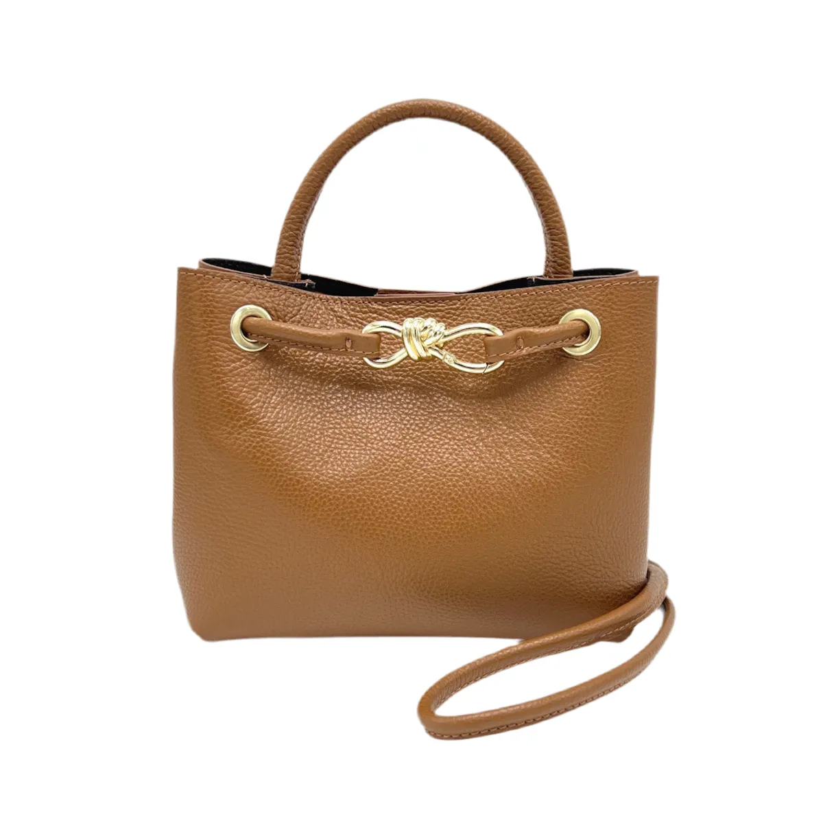 Genuine leather shoulder bag, Made in Italy, art. 112576