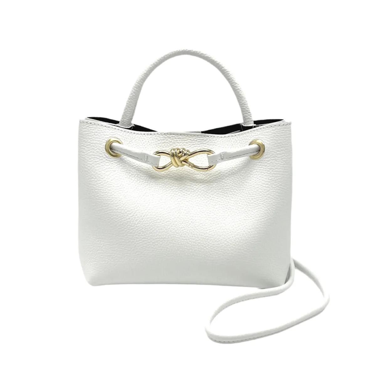 Genuine leather shoulder bag, Made in Italy, art. 112576