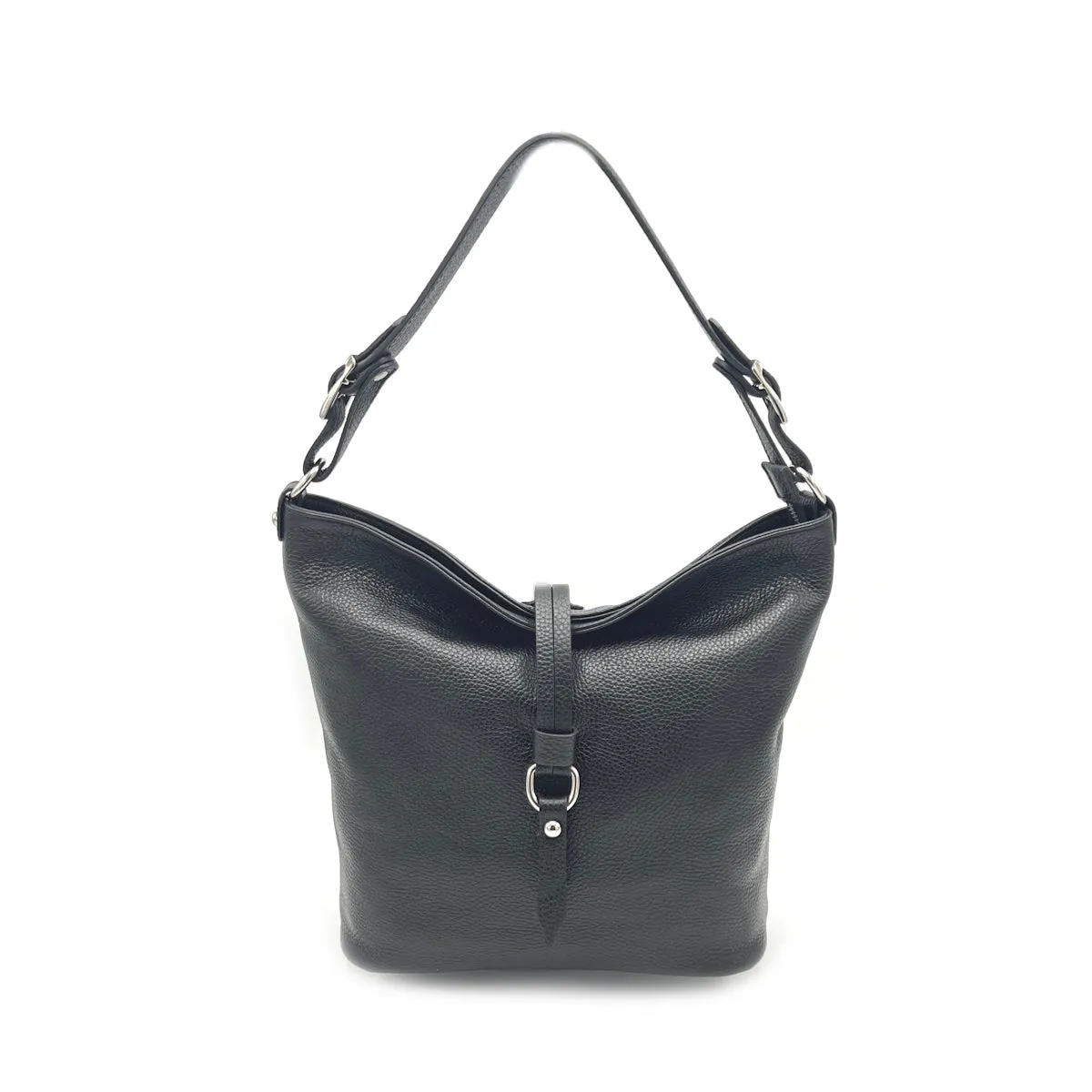 Genuine leather shoulder bag, Made in Italy, art. 112596