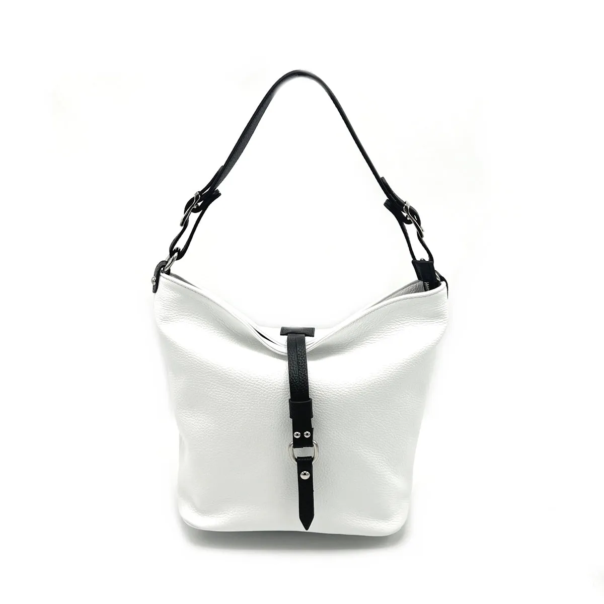 Genuine leather shoulder bag, Made in Italy, art. 112596