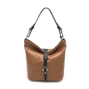 Genuine leather shoulder bag, Made in Italy, art. 112596
