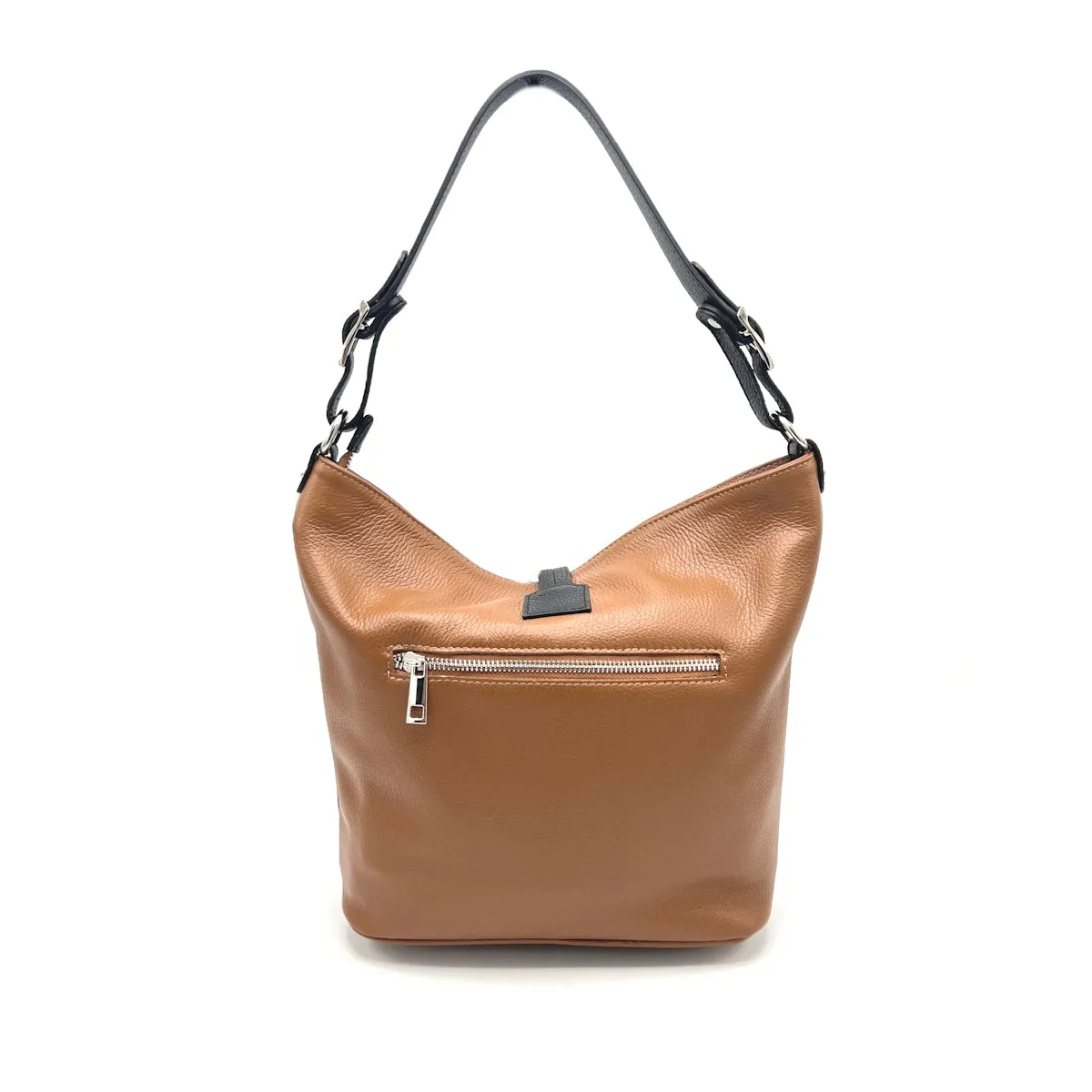 Genuine leather shoulder bag, Made in Italy, art. 112596