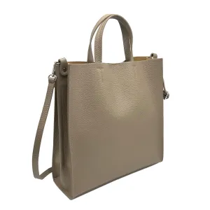 Genuine leather shoulder bag, Made in Italy, Big size, art. 112567
