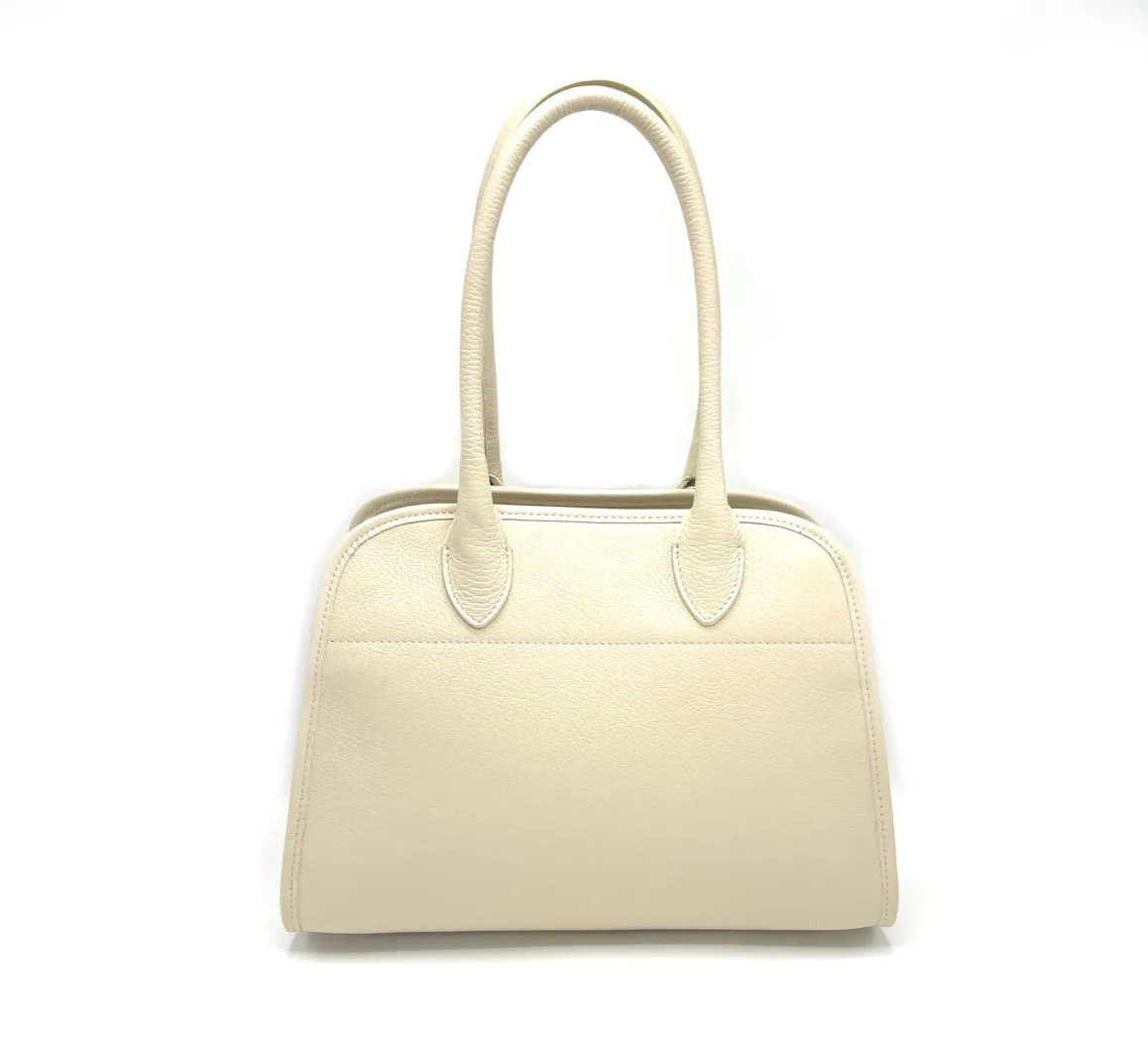 Genuine leather shoulder bag, Medium size, Made in Italy, art. 112508