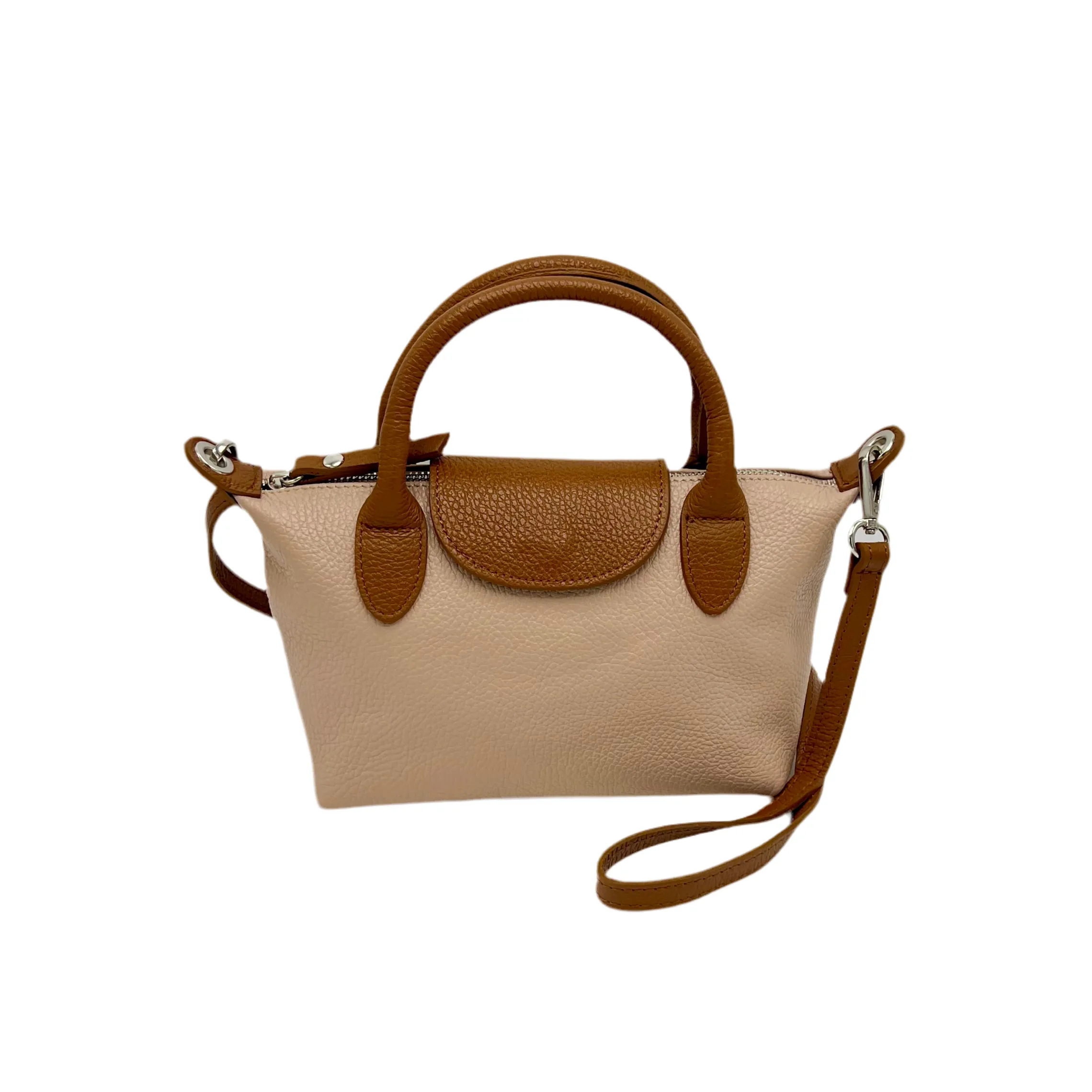Genuine leather small shoulder bag, Made in Italy, art. 112580