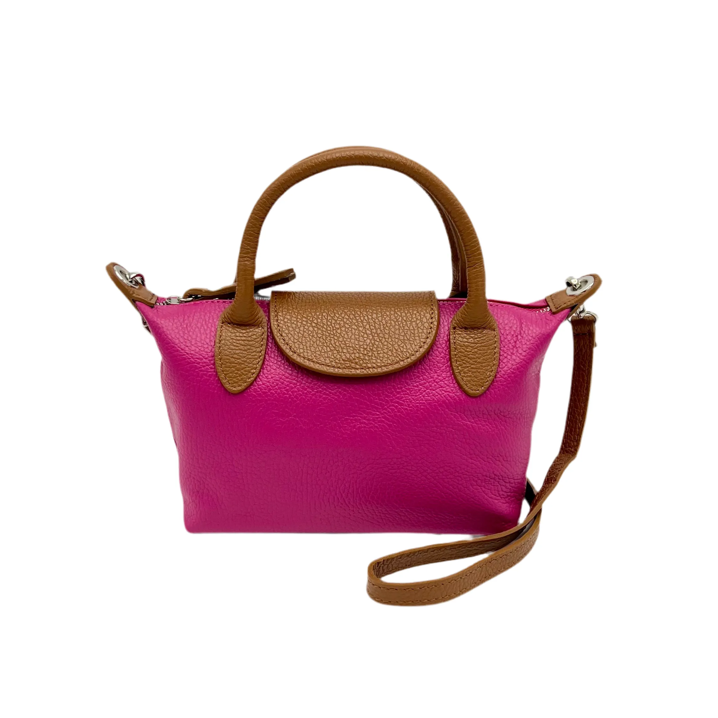 Genuine leather small shoulder bag, Made in Italy, art. 112580