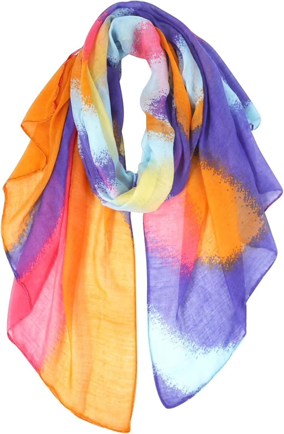 GERINLY Holiday Scarf for Celebration Fashion Festival Print Wrap Shawls for Travel Head Scarf Unique Hijab