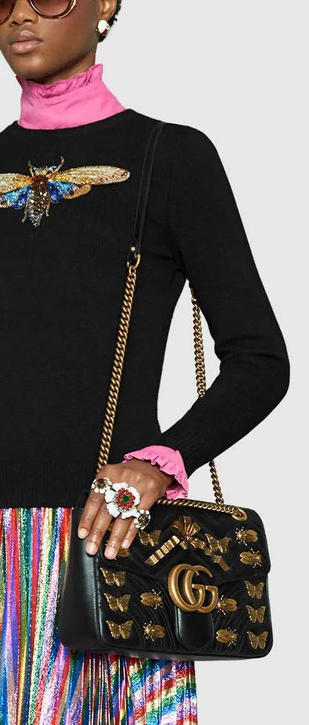 GG Marmont Medium Matelass̩ Shoulder Bag
