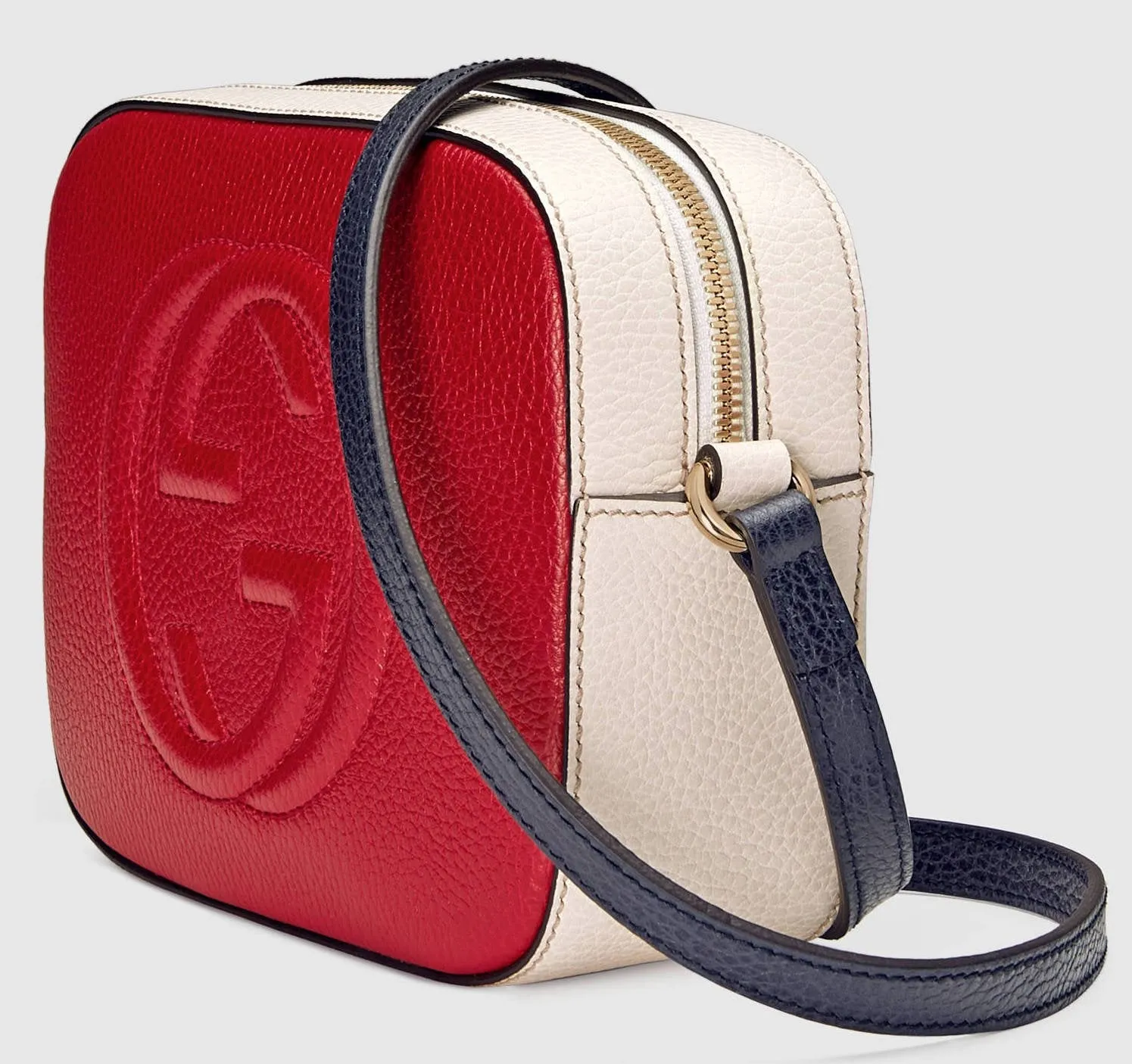 GG Soho Leather Shoulder Bag - (Red, Pink or Navy Blue)