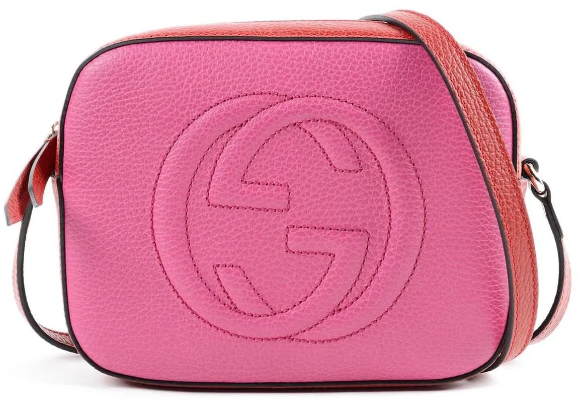 GG Soho Leather Shoulder Bag - (Red, Pink or Navy Blue)