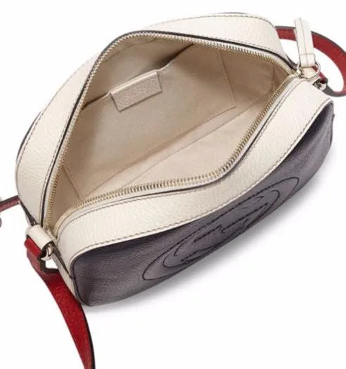 GG Soho Leather Shoulder Bag - (Red, Pink or Navy Blue)
