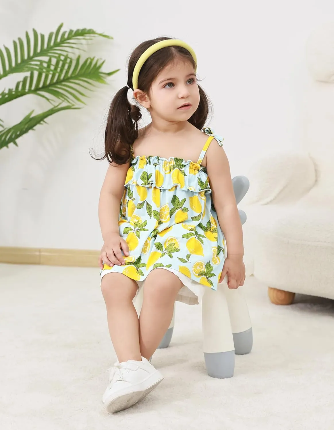 Girl's Tank Tops Toddler Girl Spaghetti Strap Top Baby Summer Ruffle Outfits Viscose from Bamboo Cami Shirts