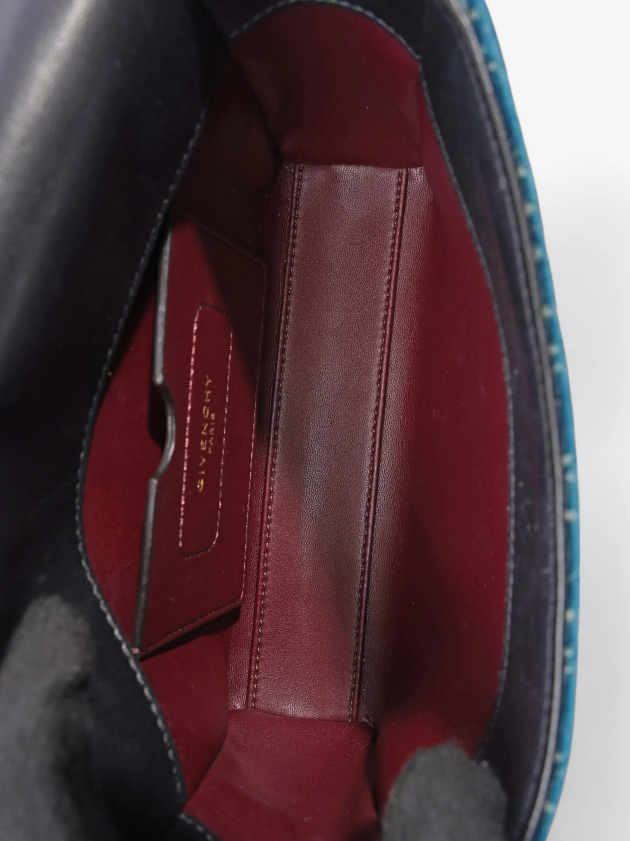 Givenchy Eden Flap Bag Blue Lasered Velvet Mini